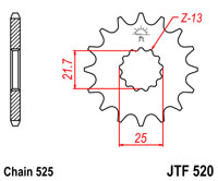 JT Sprockets JTF520
