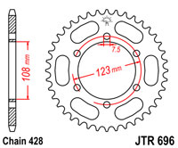 JT Sprockets JTR696