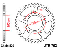 JT Sprockets JTR703
